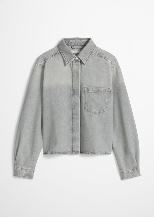 Relaxed denim shirt — Light Grey