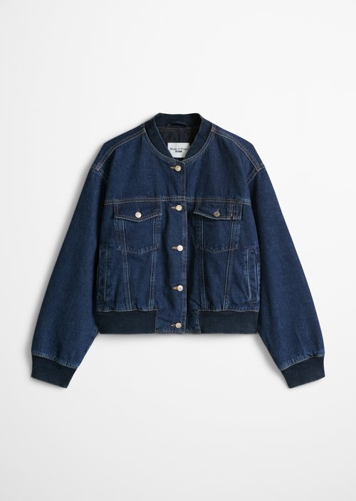 Regular denim blouson — Dark Blue