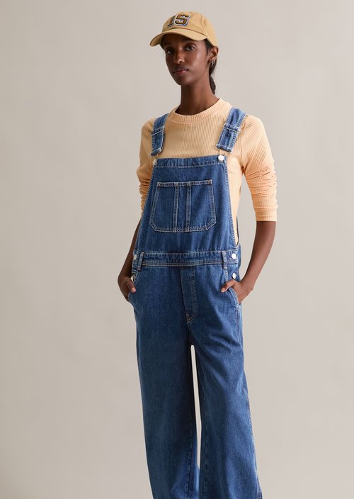 Dungarees relaxed — Dark Blue
