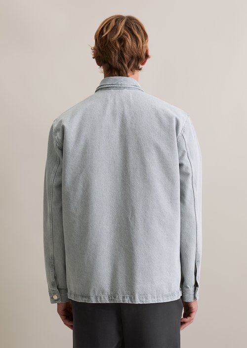 Denim overshirt — Light Grey