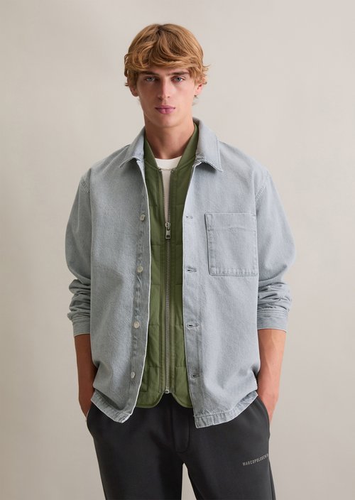 Denim overshirt — Light Grey