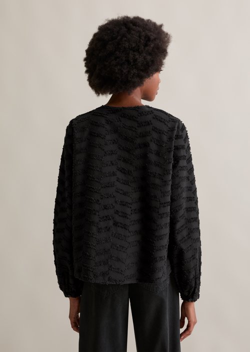 Relaxed blouse — Black