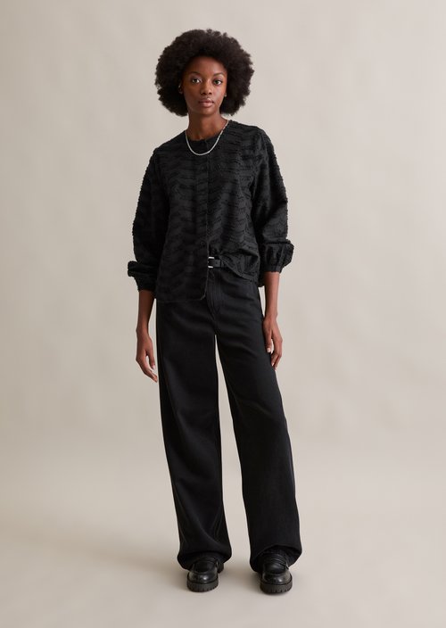 Relaxed blouse — Black