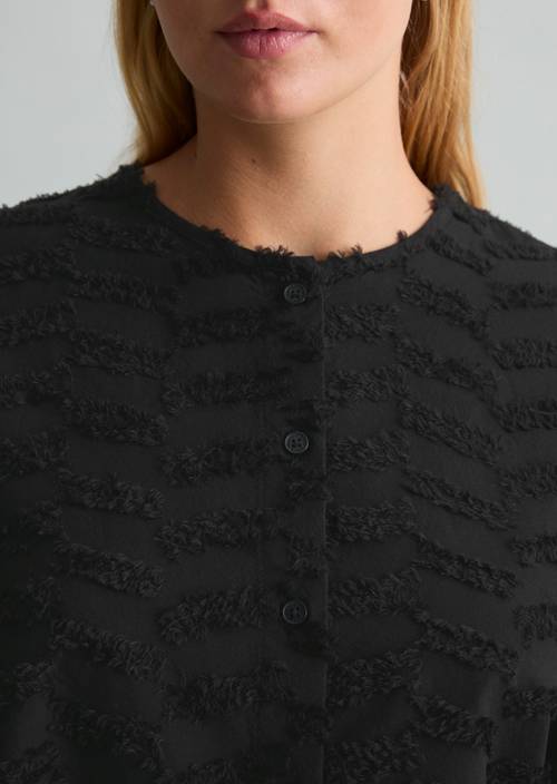 Relaxed blouse Black in detail view