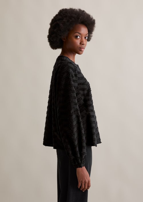 Relaxed blouse — Black