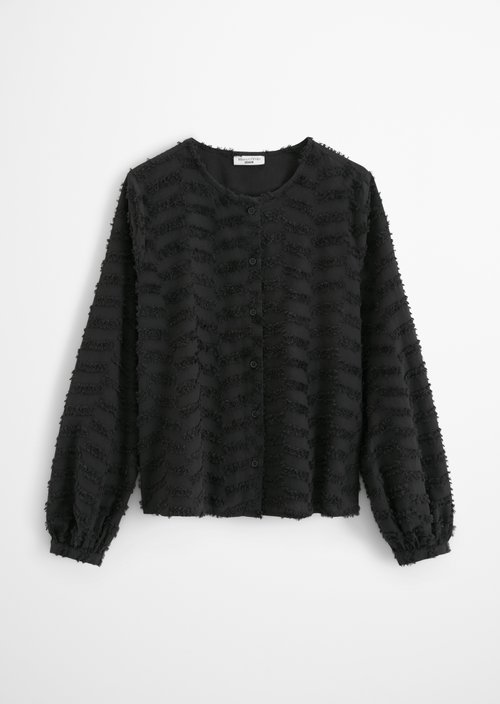 Relaxed blouse — Black