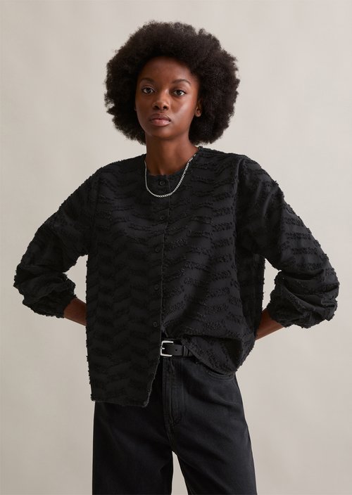 Relaxed blouse — Black