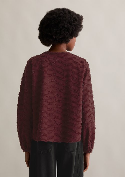 Relaxed blouse — Dark Maroon