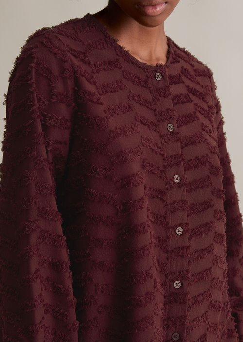 Relaxed blouse — Dark Maroon