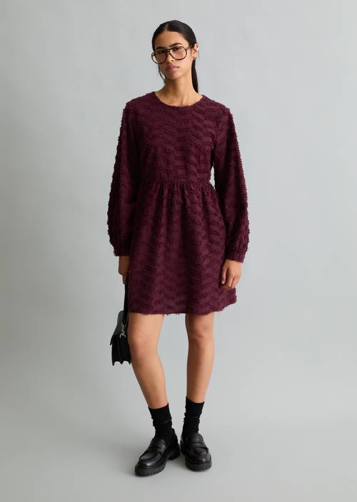 Robe relaxed Dark Maroon en vue de face
