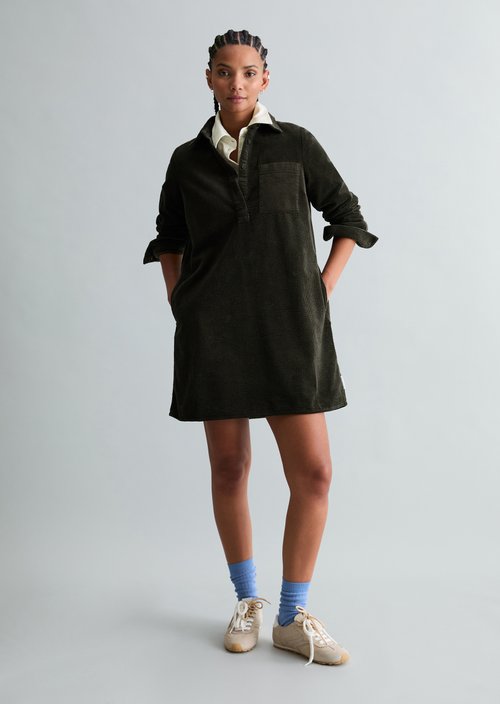 Corduroy dress straight — Black Espresso
