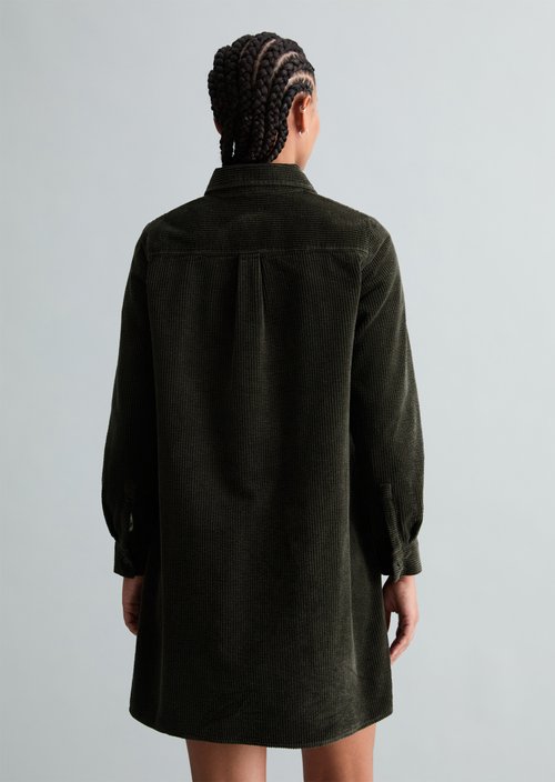 Corduroy dress straight — Black Espresso