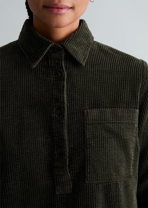 Corduroy dress straight — Black Espresso