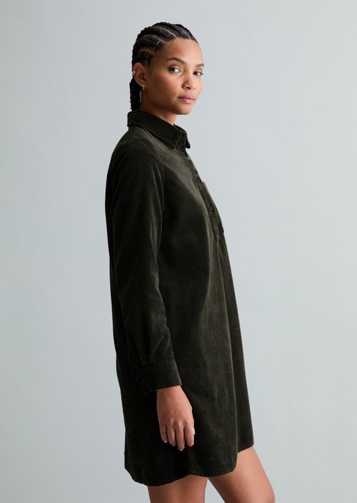 Corduroy dress straight — Black Espresso