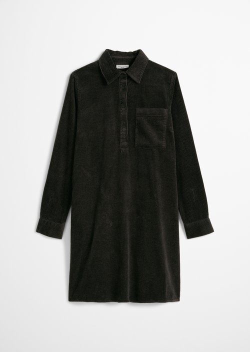 Corduroy dress straight — Black Espresso