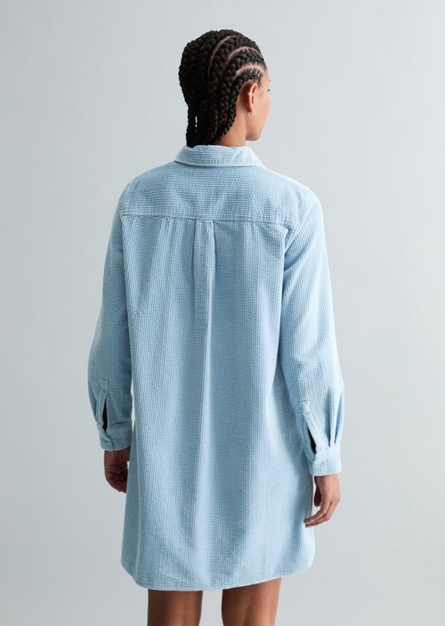 Corduroy dress straight — Blue Dusk