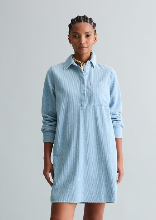 Corduroy dress straight — Blue Dusk