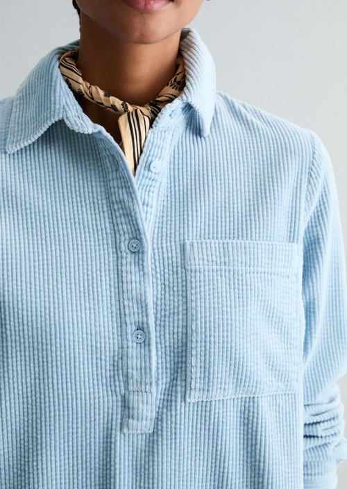Corduroy dress straight — Blue Dusk