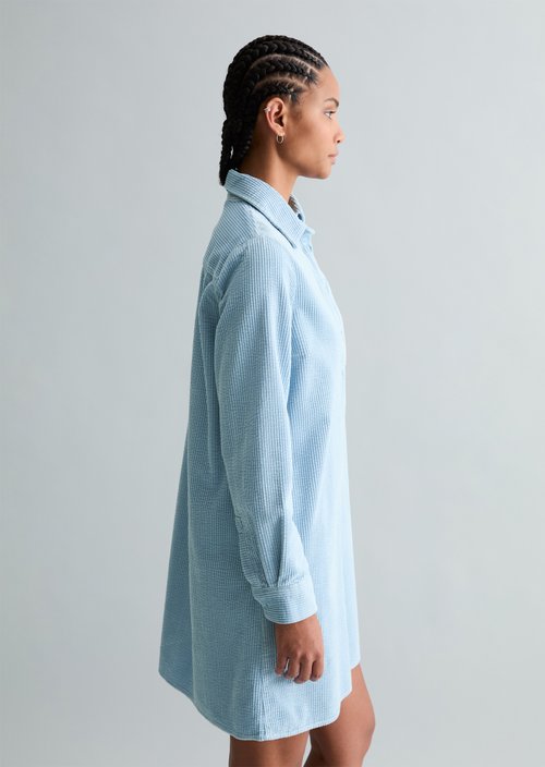 Corduroy dress straight — Blue Dusk