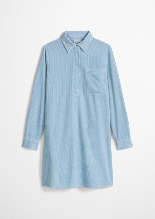 Corduroy dress straight — Blue Dusk