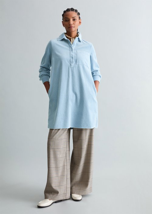 Corduroy dress straight — Blue Dusk