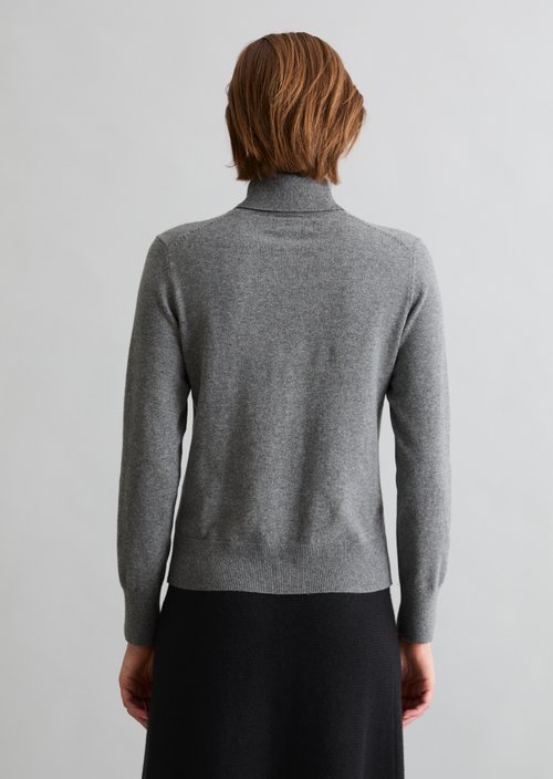 Regular turtleneck sweater — Dark Shadow Melange