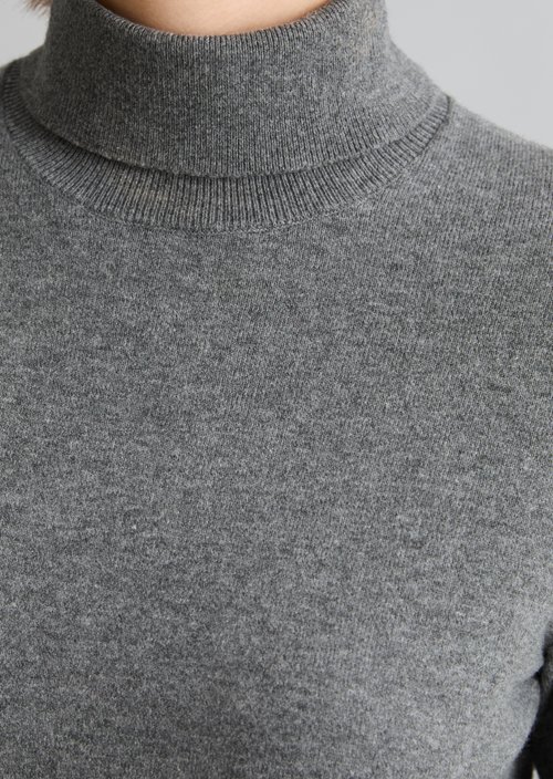 Regular turtleneck sweater — Dark Shadow Melange