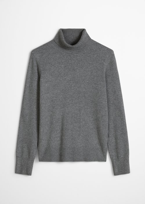 Regular turtleneck sweater — Dark Shadow Melange