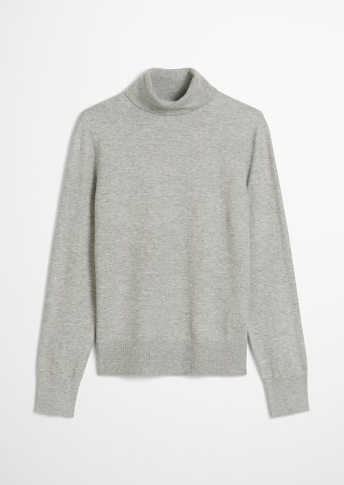 Regular turtleneck sweater — Stone Melange