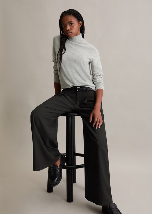 Regular turtleneck sweater — Stone Melange