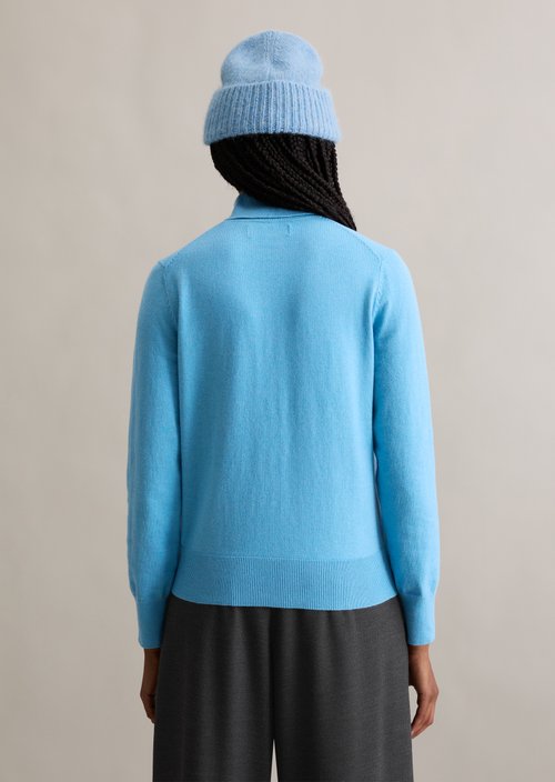 Regular turtleneck sweater — Medium Blue Melange