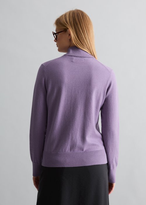 Regular turtleneck sweater — Lumi Lilac