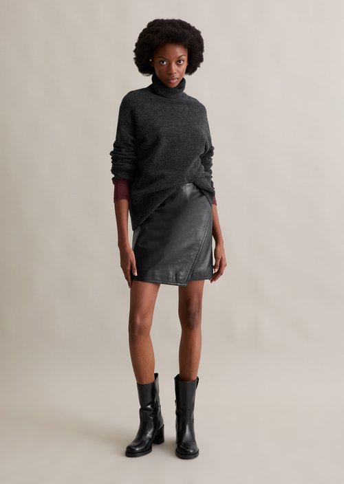 Regular turtleneck sweater — Anthra Melange