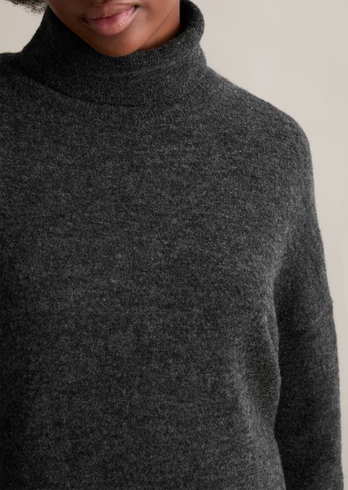 Regular turtleneck sweater — Anthra Melange