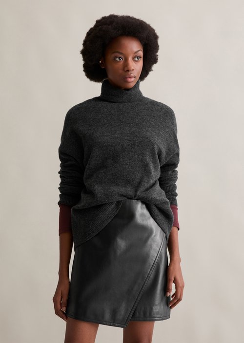 Regular turtleneck sweater — Anthra Melange