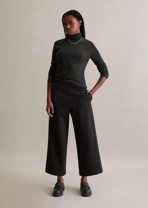 Turtleneck sweater slim — Anthra Melange