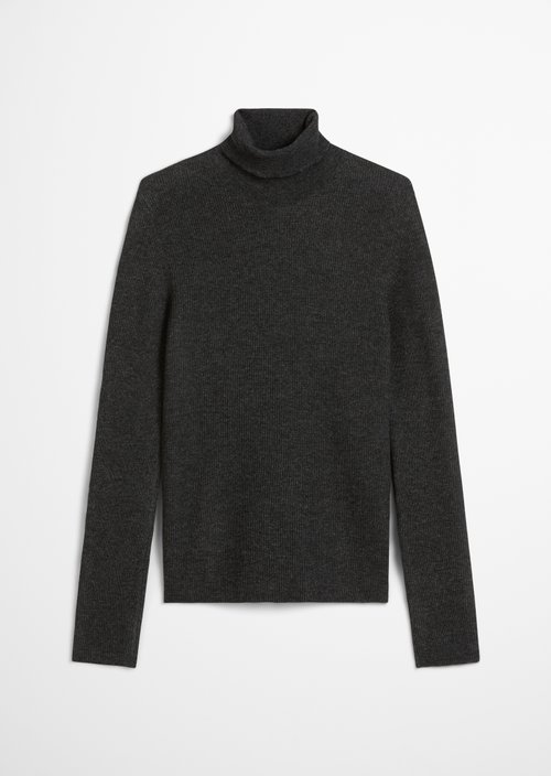 Turtleneck sweater slim — Anthra Melange