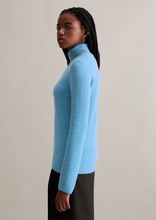 Turtleneck sweater slim — Azure Sky