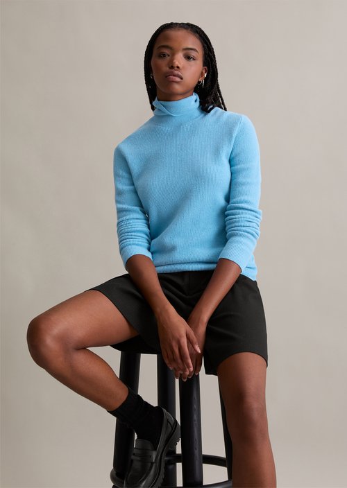 Turtleneck sweater slim — Azure Sky