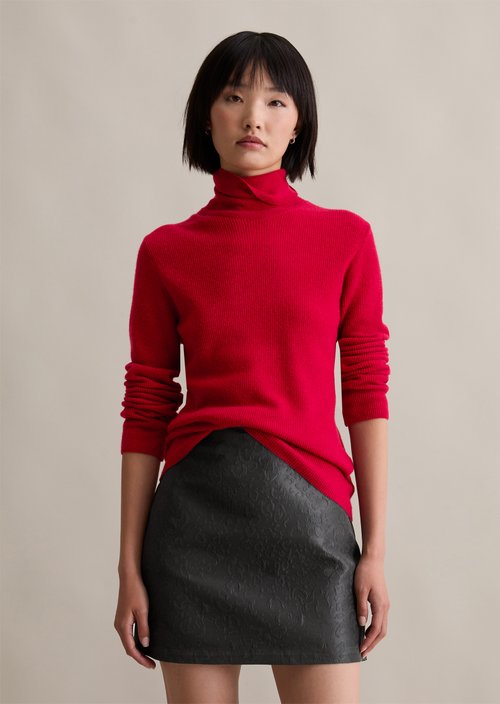 Turtleneck sweater slim — Red Mulberry