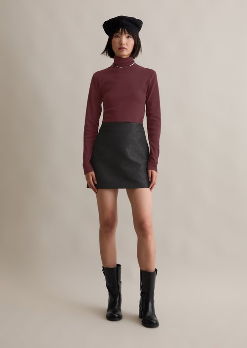 Mini skirt regular — Black