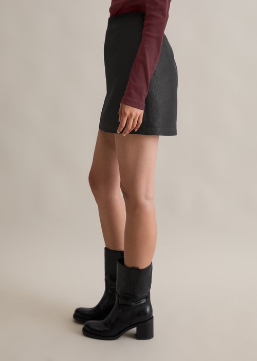 Mini skirt regular — Black