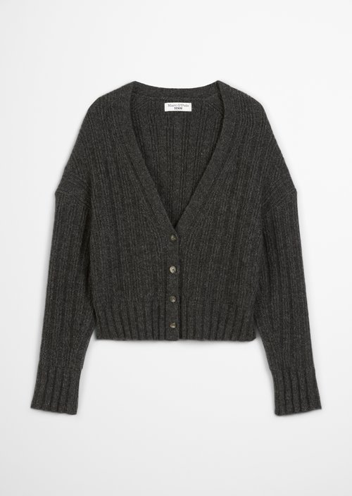 Relaxed cardigan — Anthra Melange