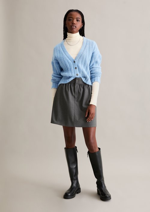 Relaxed cardigan — Medium Blue
