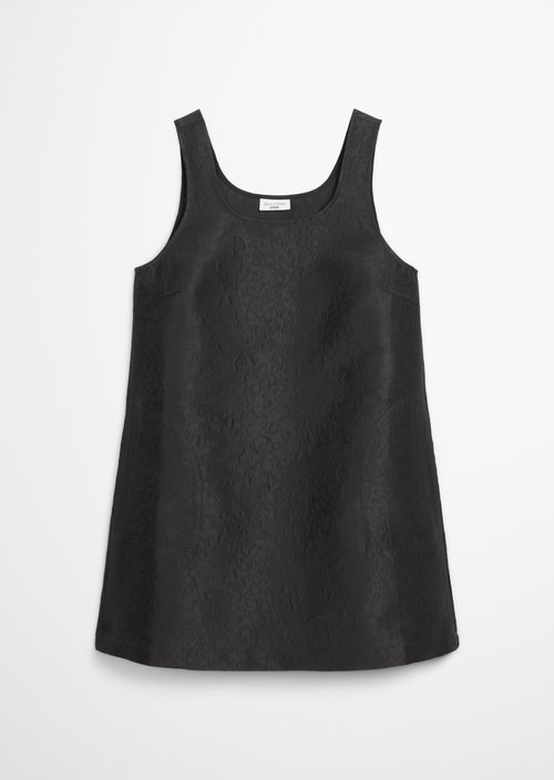 Flared mini dress regular — Black