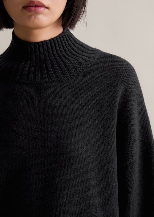 Relaxed sweater — Black