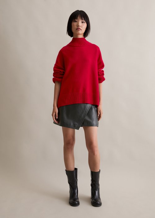 Relaxed sweater — Red Mulberry