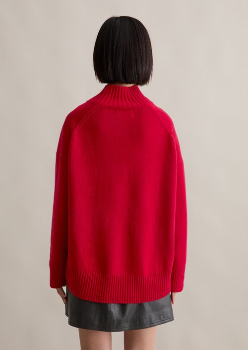 Relaxed sweater — Red Mulberry