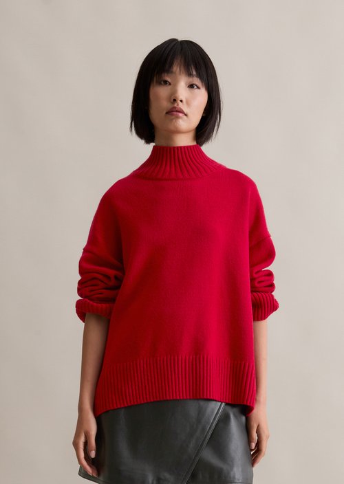 Relaxed sweater — Red Mulberry