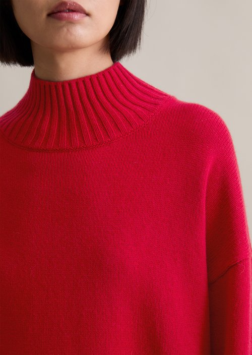 Relaxed sweater — Red Mulberry